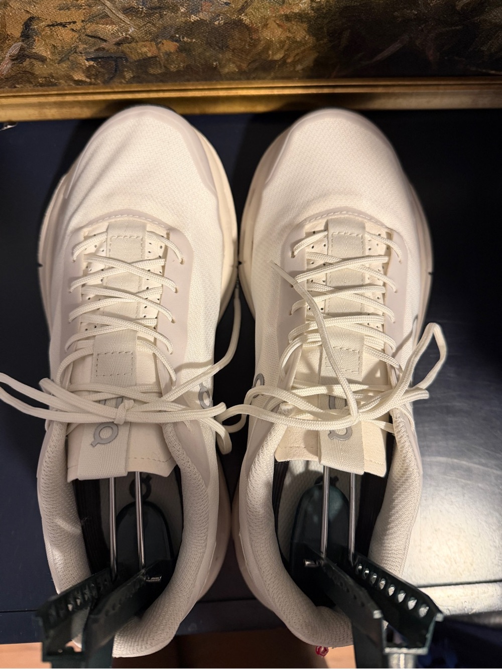On Cloud Nova Running Women’s Athletic Shoes in White and Black - Picture 5 of 7